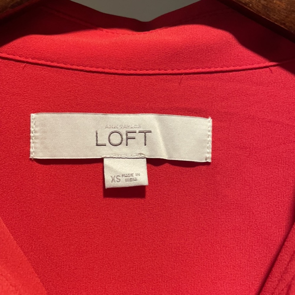 Mint Condition Red Button Down Top - image 3